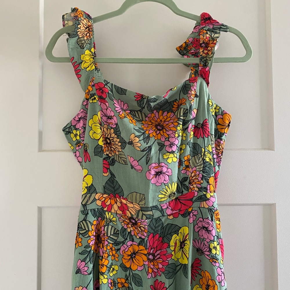 Baltic Born Green and Floral Jumpsuit / Romper NWT